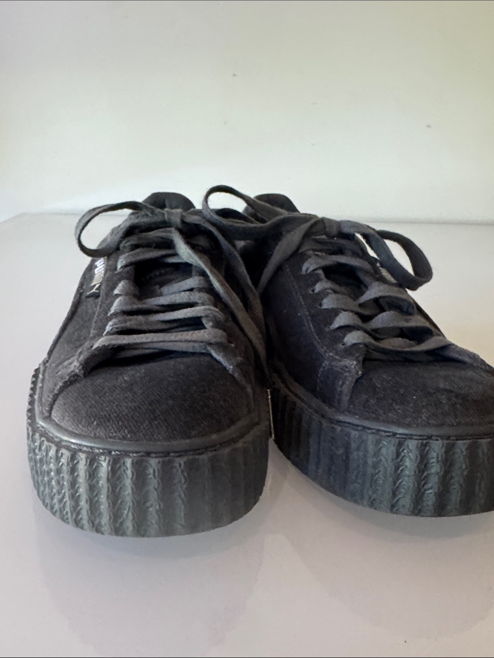 Puma x Fenty by Rihanna Creeper Velvet Glacier Gray Size 7 (EU 37.5) - Picture 8 of 14